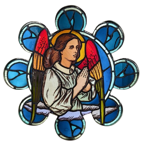 stained glass angel